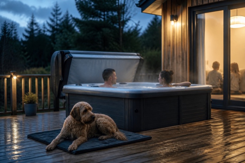 Dog-friendly family hot tub breaks